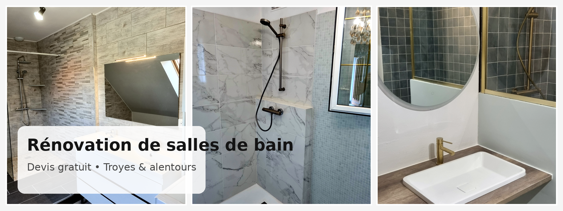 R&eacute;novation de salles de bain - Mpro-Electrotech